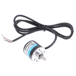 DC 5-24V 100/200/360/400/500/600 P/R Photoelectric Incremental Rotary Encoder AB Two Phases Shaft