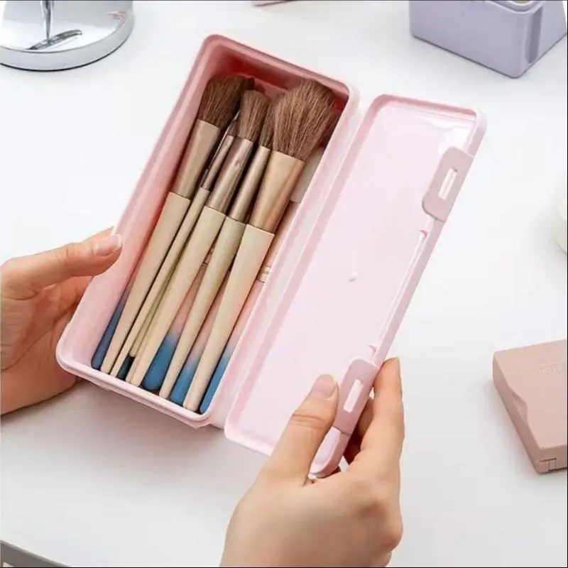 Colorful Pencil Box Large Capacity Plastic Organizer Storage Boxes For School Bulk Stackable Design Office Supplies