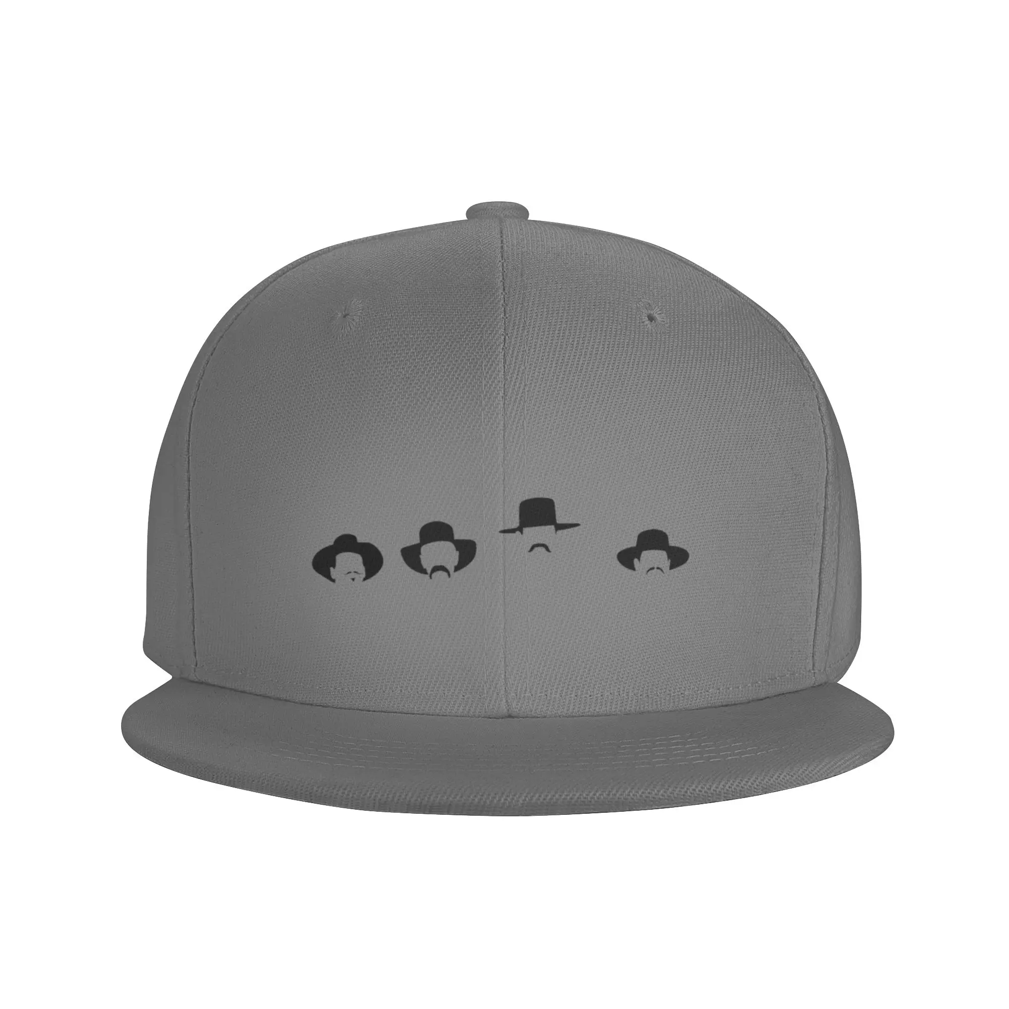 Fashion Tombstone  Fearless Four Flat Brim Sun Hat  Japanese Minimalist Golf Hat Man