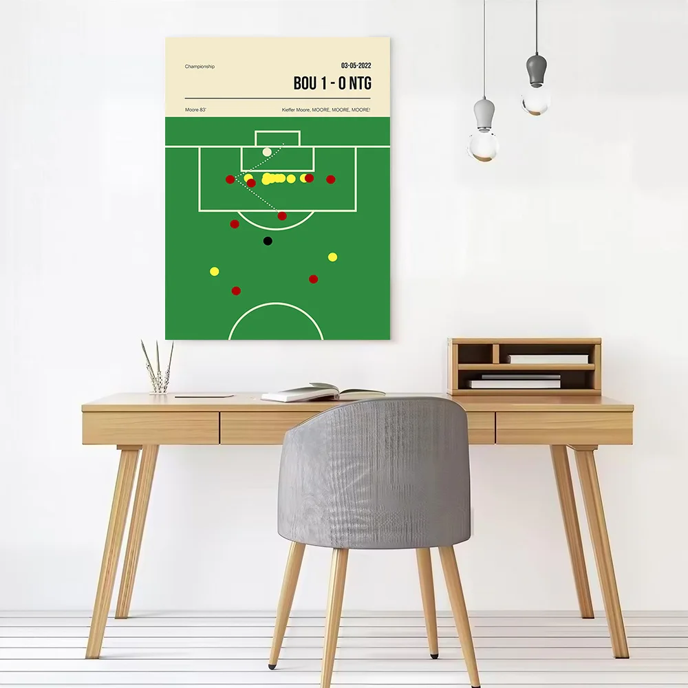 Bournemouth Moore Goal Printed Canvas Poster Personalized High Quality Wall Art Paintings for Living Room Interior Decoration