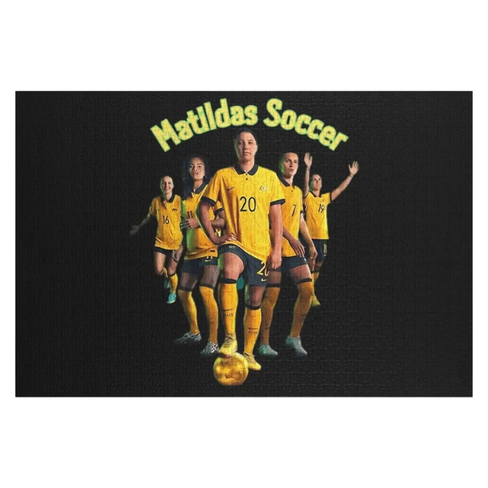 Matildas Soccer Australia 2023, Matildas Soccer Jigsaw Puzzle Custom Jigsaw Персонализированная игрушка-головоломка