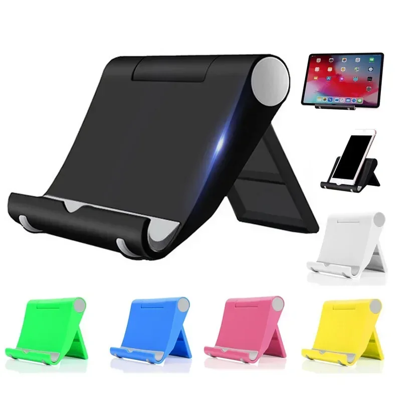 Suporte para celular, ângulo ajustável de mesa para tablet, dobrável, portátil e fácil de transportar