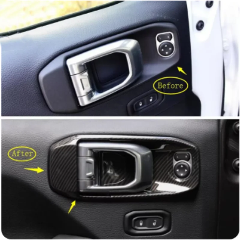 For Jeep Wrangler JL 2018-2023 Car interior handle/glass switch/air outlet/water cup frame/gearshift handbrake interior accessor