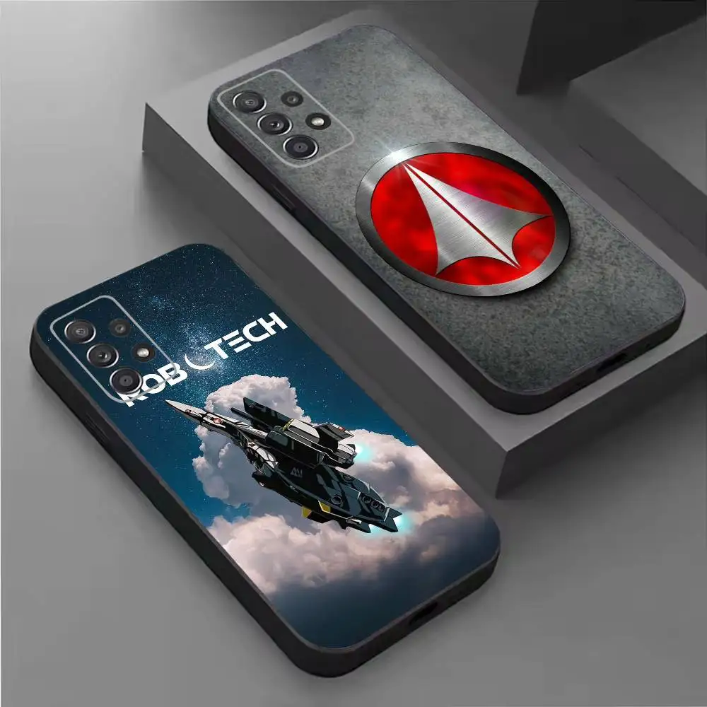 R-Robotech Macross The Macross Saga Soft Black Phone Case for Samsung S26,25,24,21,22,21,20,10,9,8,7,6Ultra,Plus,Fe, Lite