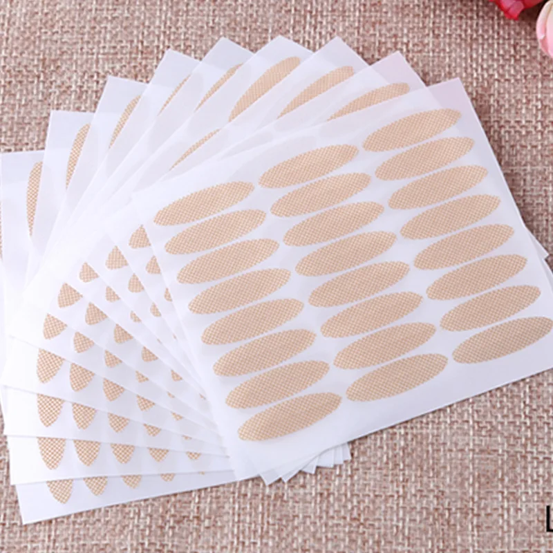 Unsichtbare doppelte Augenlid Aufkleber Spitze Paste klare beige Streifen selbst klebende natürliche Augen band Make-up-Tool neues doppeltes Augenlid band