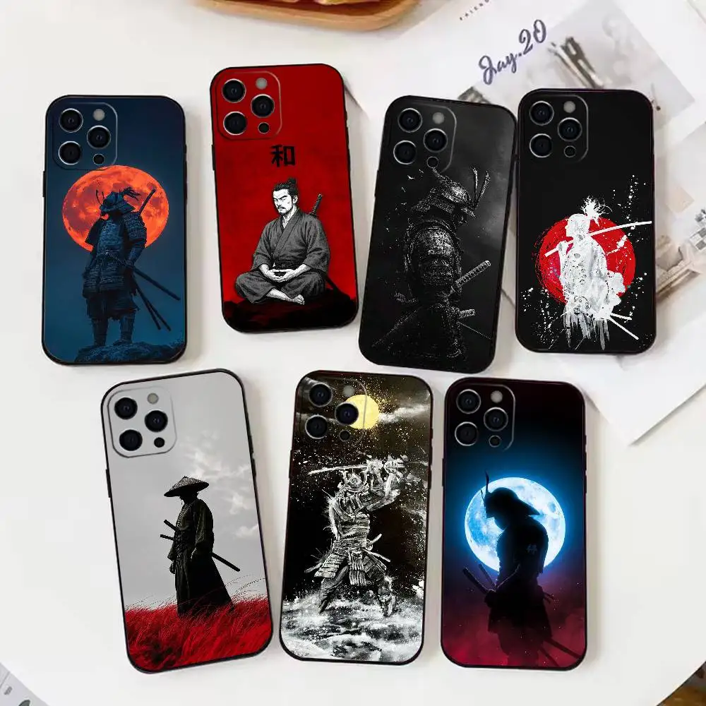 

Japanese Comics Vagabond Samurai Phone Case For iPhone 17,16,15,14,13,12,11 Plus,Pro Max,XS,Soft Silicone Black Cover