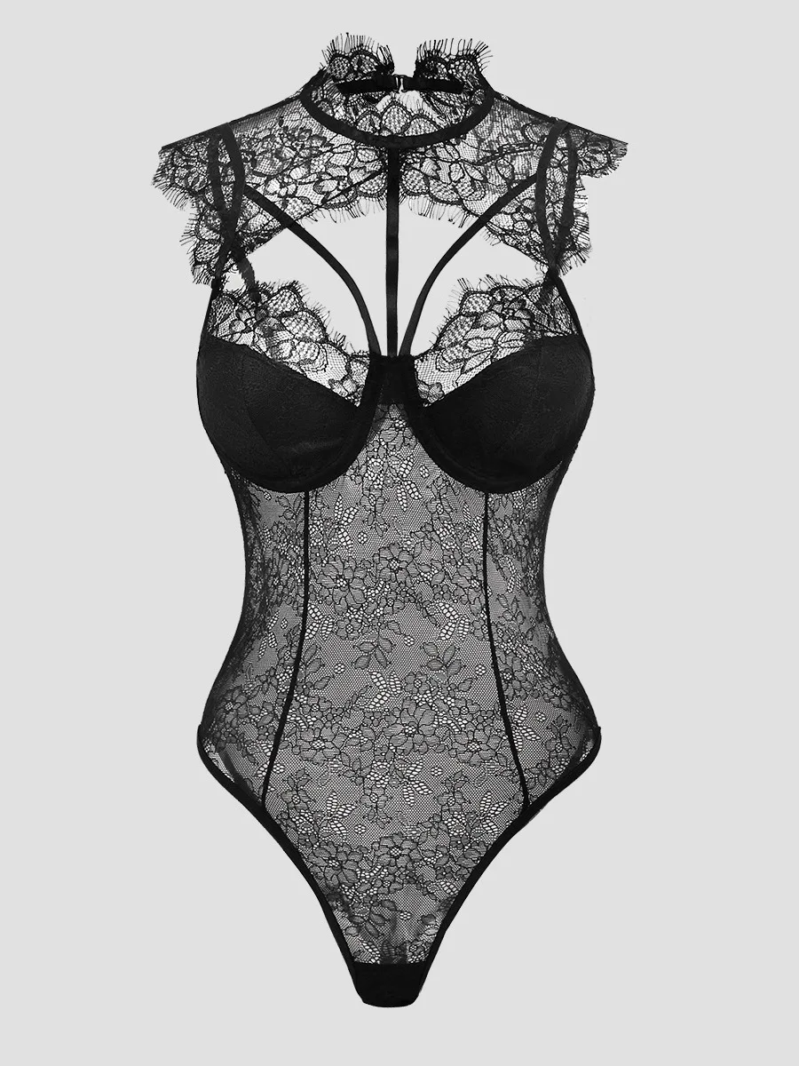 

Сексуальный пикантный костюм для девочек на бретельках с кружевом и высокой талией, девять очков, брючный костюм, трансграничное новое поступление, универсальный для похудения