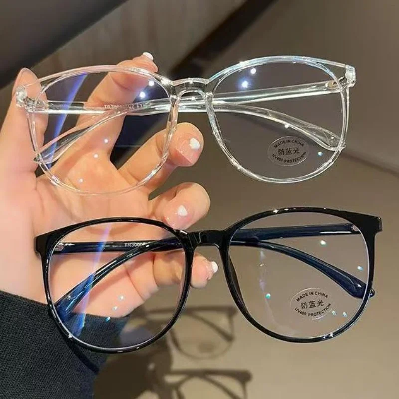 Ultra light Large Frame Anti Blue Light Eyeglass Frame Reading Glasses Fresh And Simple Optical Eyewears
