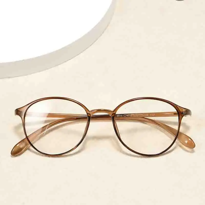 

TR90 Japanese Korean Fresh and Sweet Oval Frame Reading Glasses Frame Popular Women's Ultra light Trend Glasses Frame