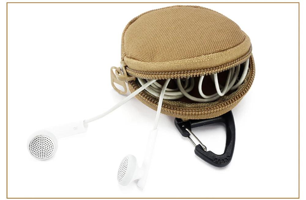 900D Oxford Wasserdichte Mini-Tasche Schlüsseltasche Münzbeutel Kleine Geldbörse Schlüsselanhänger Outdoor-Accessoire Hängetasche Taktische Tasche – Detail 6