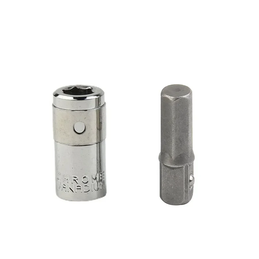 1/4 Square Drive To 1/4 Hex Shank Socket+1/4 Drill Socket Adapter For Quick Change 1/4