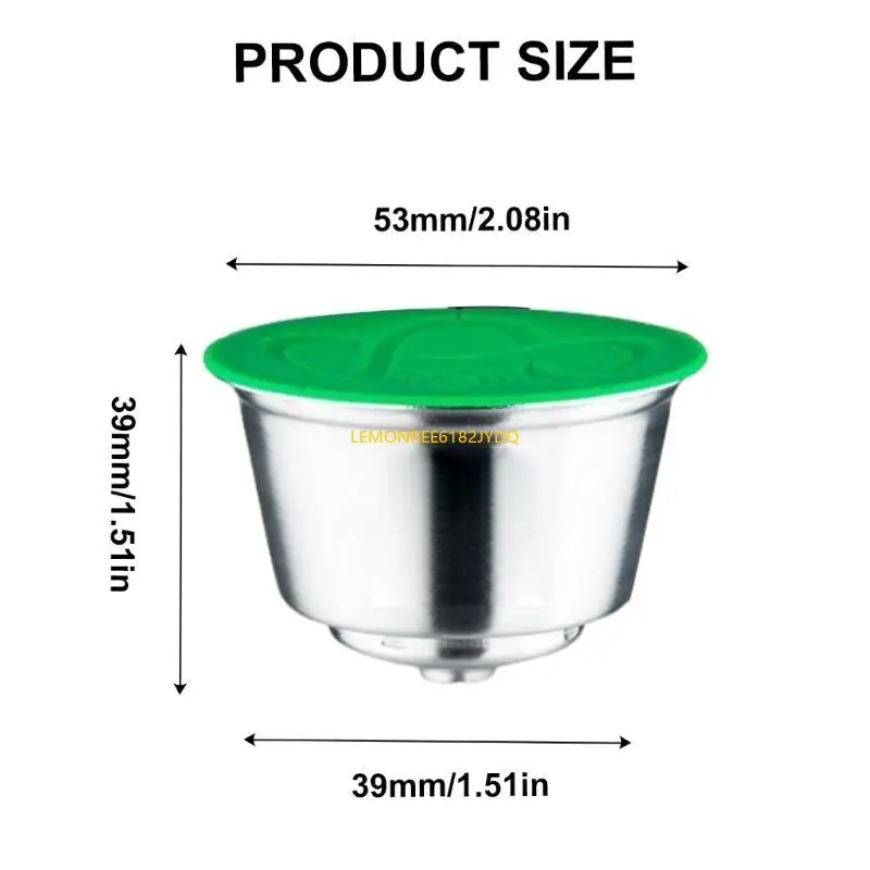 

M7DF Stainless Steel Coffee Pods Set With Spoon Brush and Tamper for Espresso