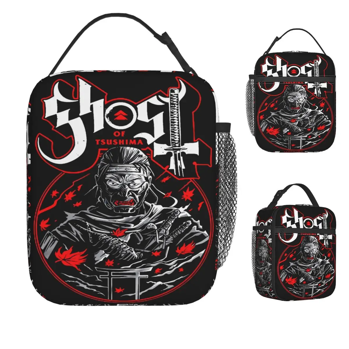 

Ретро-стиль, различная сумка для обеда Ghost Band для ребенка, ланч-бокс, забавная сумка-холодильник для пикника на открытом воздухе, портативная изолированная сумка для еды