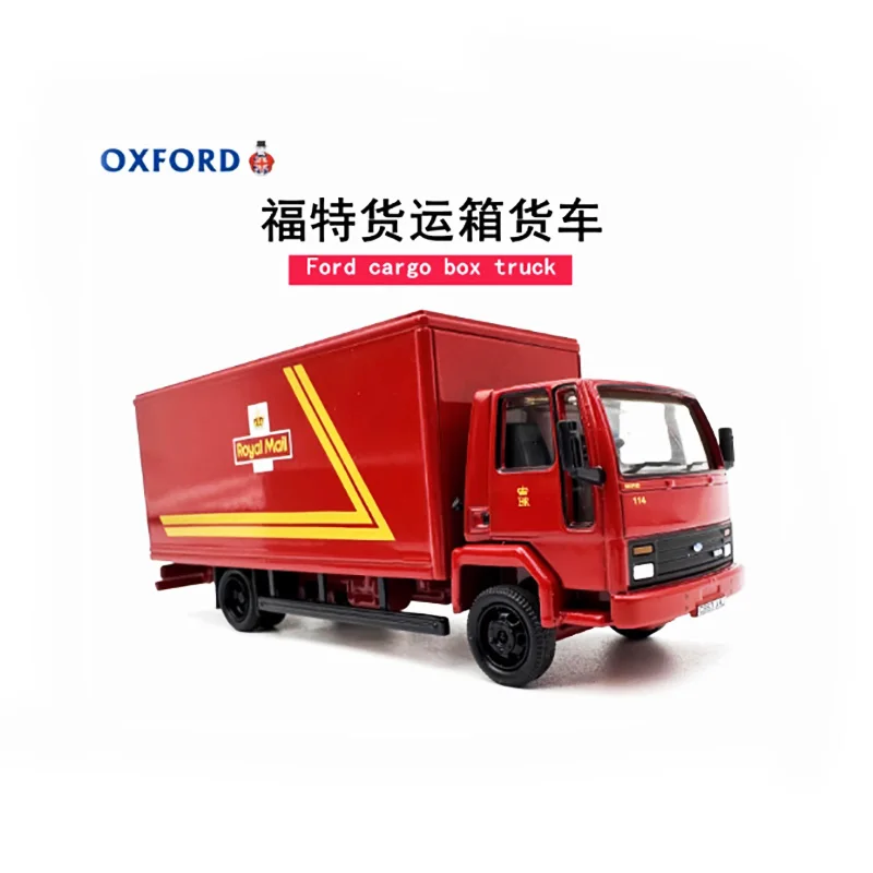 

OXFORD Diecast 1:76 Scale Alloy Cargo Box Truck Model Finished Product Simulation Toy Collection Gift Static Model Ornament