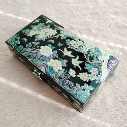 Mother of Pearl Wooden Keepsake Box - Abalone shell Jewelry box for mom, daughter, sister, friend - Trinkets, Treasure, Gift