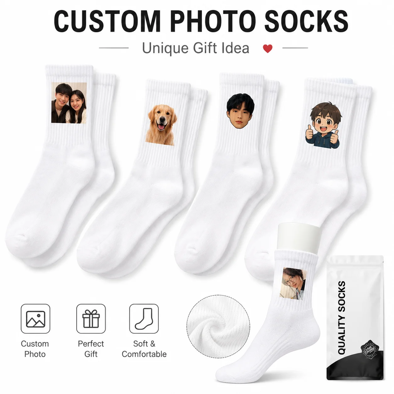 Personalisierte Foto-Socken fü – Photography Object Bewertung und Preis