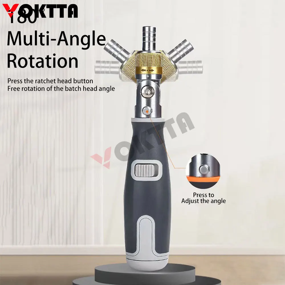 Portable Manual Ratchet Screwdriver Hidden Screwdriver Head Multi Angle Corner Capable Multifunctional Precision Screwdriver Set