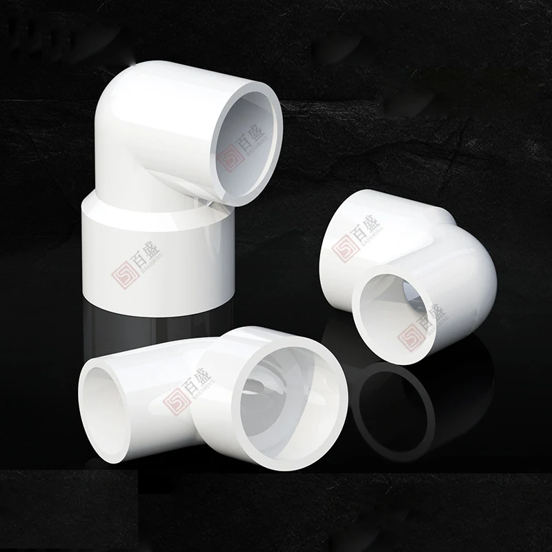 PVC Reducing Elbow 90 Degree Reducer Fitting for Water Supply U-PVC Pipe Fittings 32-110mm Plumbing Connector Adapter