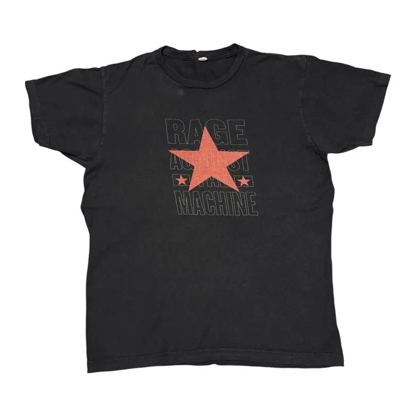 

Rage Against The Machine Shirt Medium Black Tour Concert Rock Band Tee 90s Music