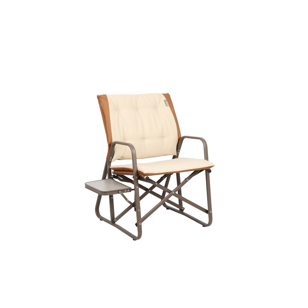 

Comfort Director Chair with Lumbar Support Folding Side Table Durable Lightweight Aluminum Frame Camping Outdoor Relaxation 400