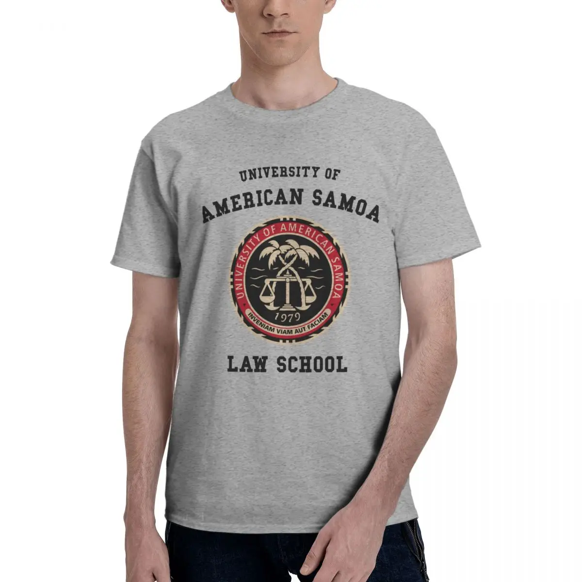 Men University Of American Samoa Law School Logo Better Call Saul T Shirt Vintage Big Size Cotton Crewneck Sleeve Men Clothing