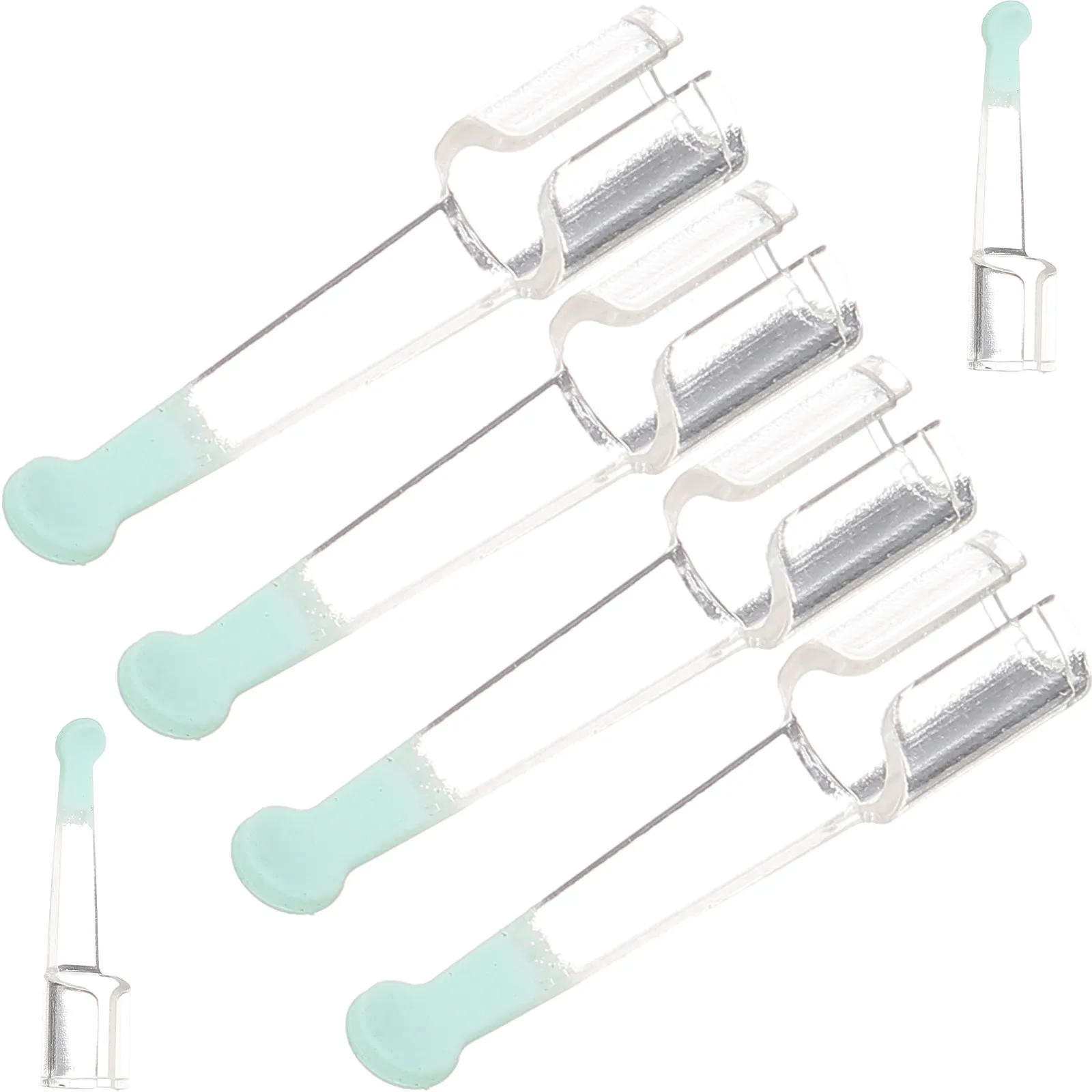 6Pcs Soft Silicone Ear Spoon Tips Replacement for Earwax Removal Relieves Itch Improves Visibility Ear Cleaning Comfort Tool