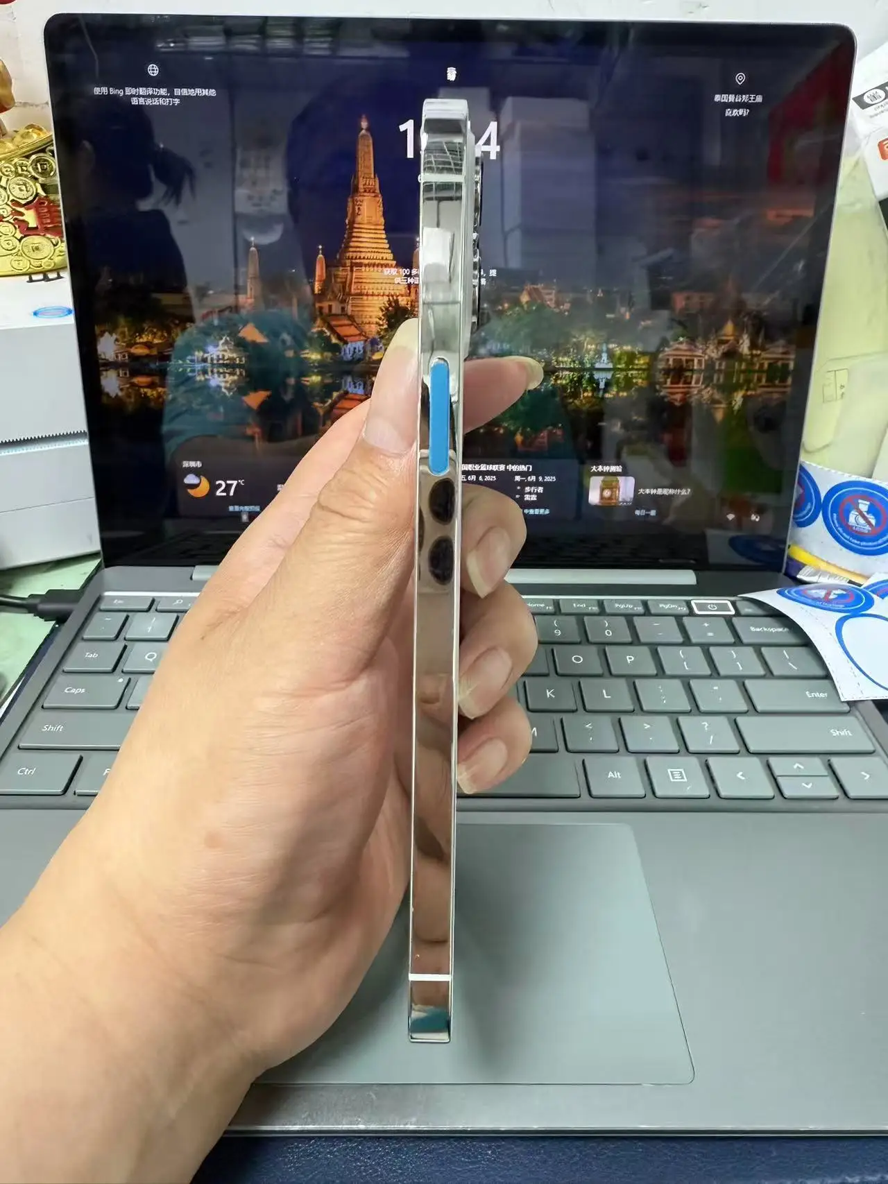 إطار 12 بروماكس للبيع بالجملة مع زجاج خلفي، مع زر وصينية sim، مع شبكة ومغناطيس #4