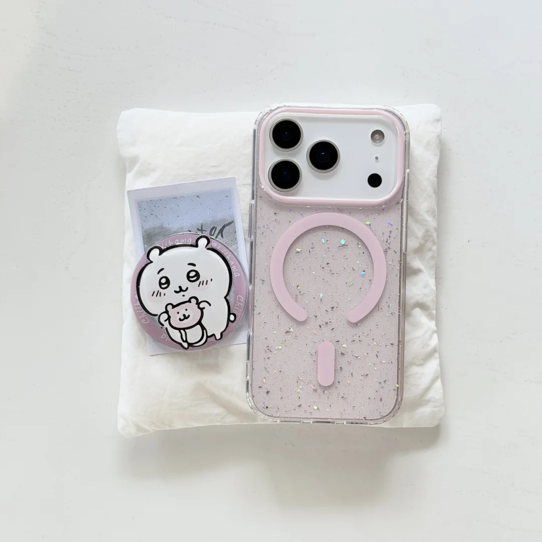 C-Chiikawas H-Hachiwares Usagi المغناطيسي قوس جراب هاتف آيفون 17 الهواء 16 15 14 13 برو ماكس اليابانية لطيف أنيمي غطاء #3