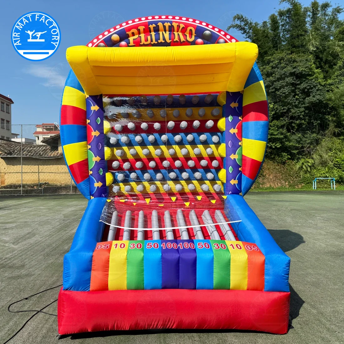

Giant Inflatable Plinko Inflatable Carnival Game Toys with Air Blower Carnival Challenge Sport for Birthday, Parties, Events