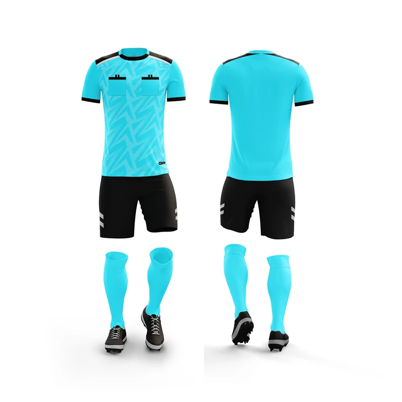 

Professional Football Jerseys 2023 Men's Referee Uniforms Short Pocket Soccer Tracksuits Thailand Referee Judge Sportswear Print