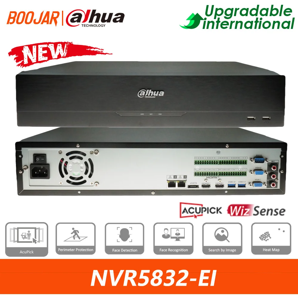 Dahua Original NVR5832-EI Dahua 32CH 8HDD 2U NETWORK VIDEO RECORDER Support EPTZ AcuPick AI By Recorder Support Face Detection