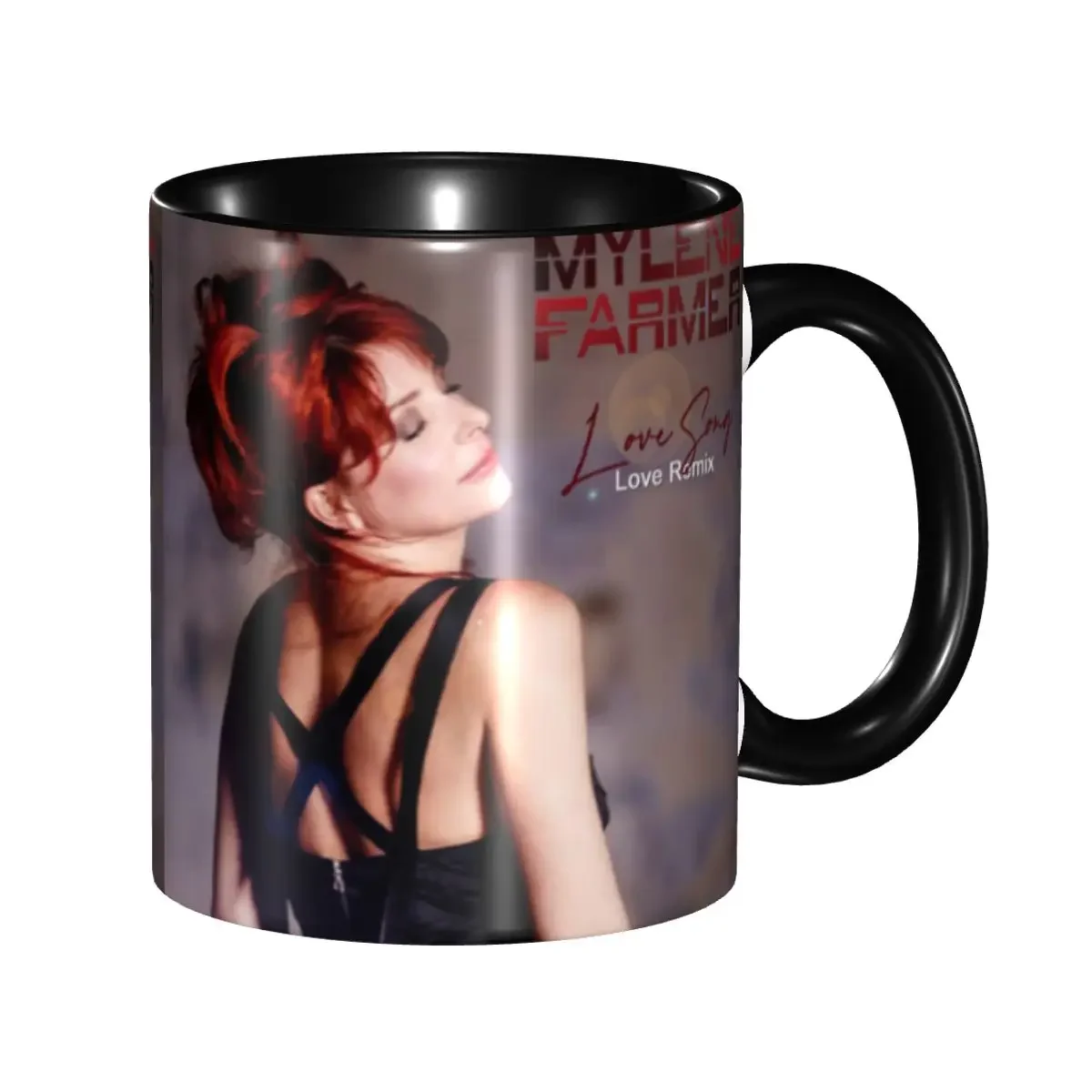 Beautiful Mylene Farmer Coffee Mugs DIY Customized French Singer Ceramic Mug Creative Present