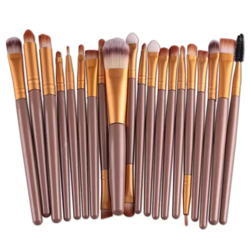 20 Stück Augenpinsel Kompletter Lidschattenpinsel Beauty Tool Explosives neutrales Logo Kostenloser Eyeliner-Pinsel