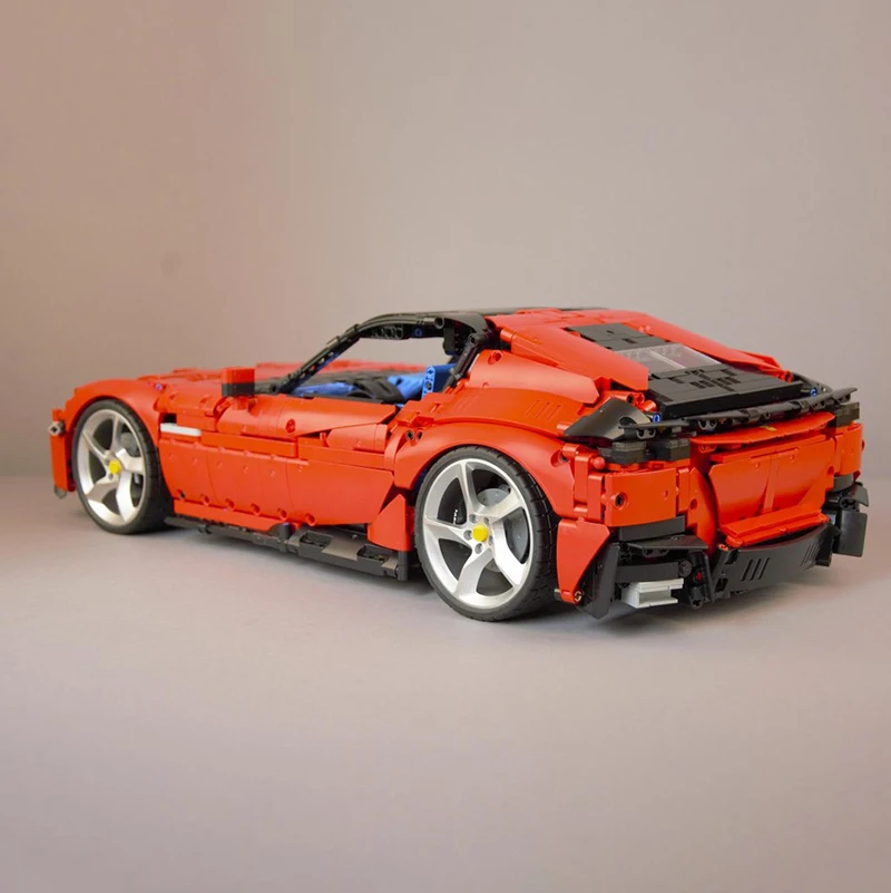 Nieuwe MOC191495 Technische 12Cilindri Supercar 1:8 Schaal Racewagen Hypercar Racewagen Model Bouwstenen Speelgoed Verjaardagen Geschenken