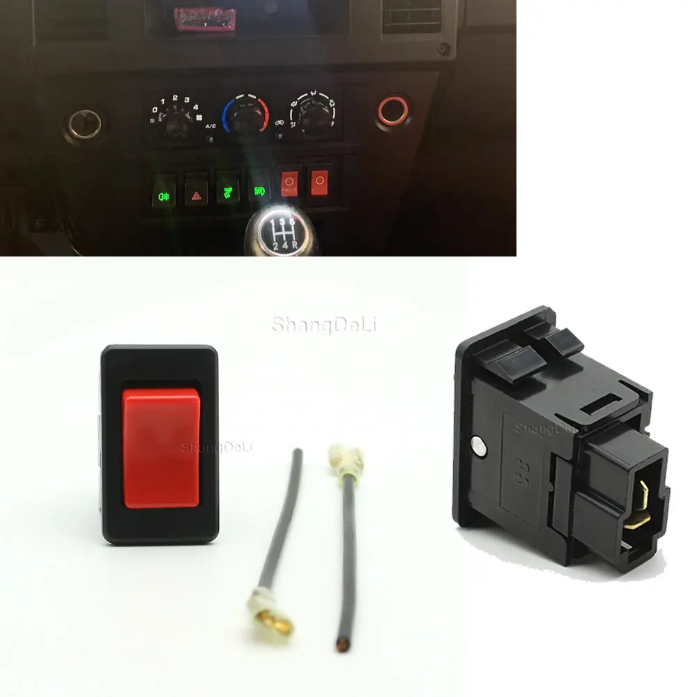 Car truck switch button rocker switch 24V modified universal power switch with wire suitable for universal use