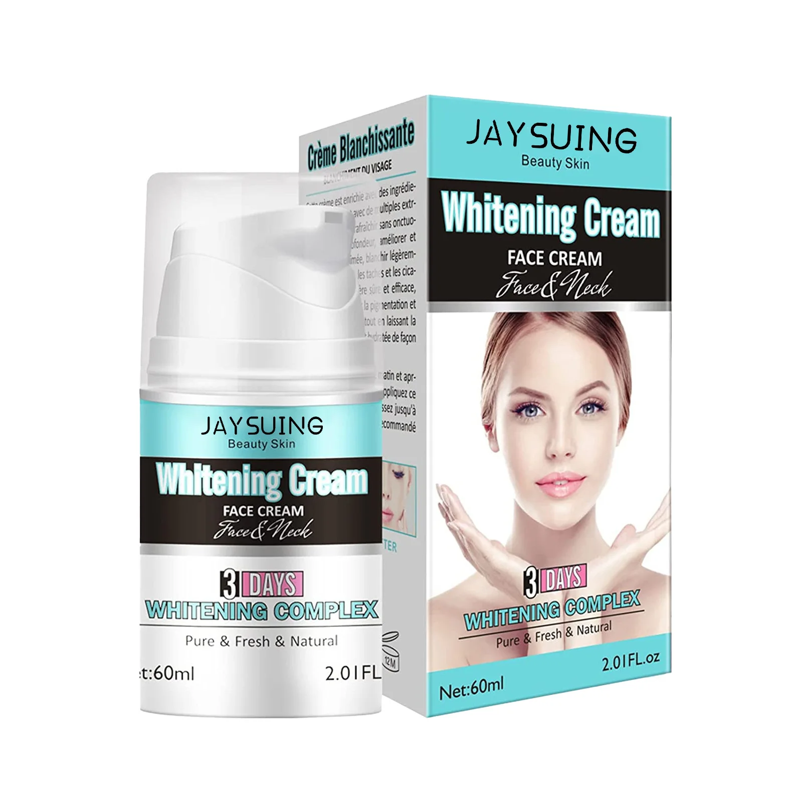 Jaysuing-Creme Clareador para Facial, Hidratante, Refirmante, Clareador da Pele, Complexo Fresco e Não-gorduroso, Melhor Preço