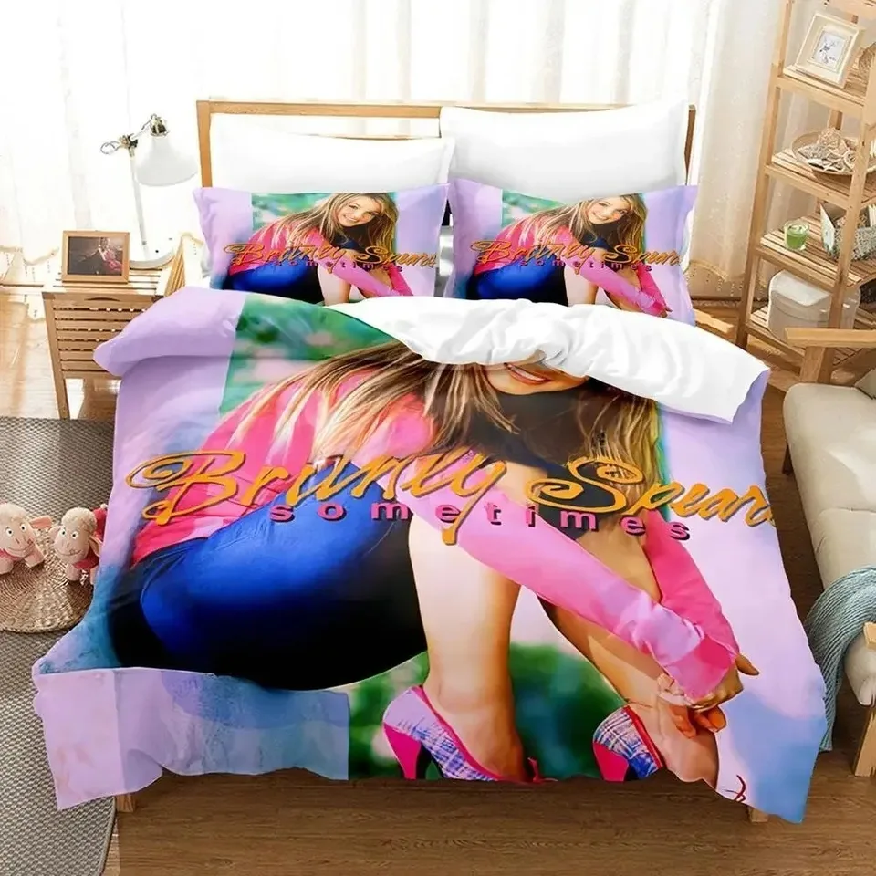 Exquisite Singer Britney Spears Bedding Set Duvet Cover Comforter