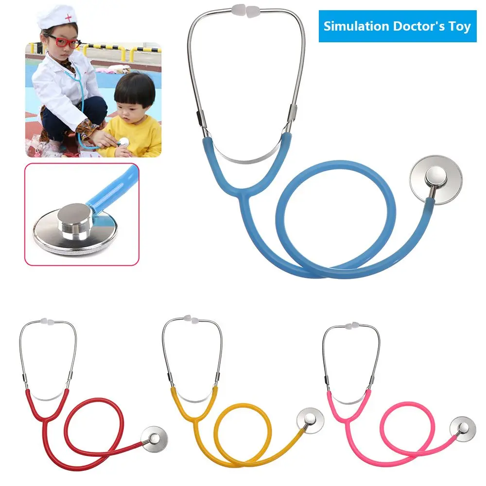 7 cores crianças família pai-filho jogos role play plástico estetoscópio simulação brinquedo do médico educação brinquedos médico fingir