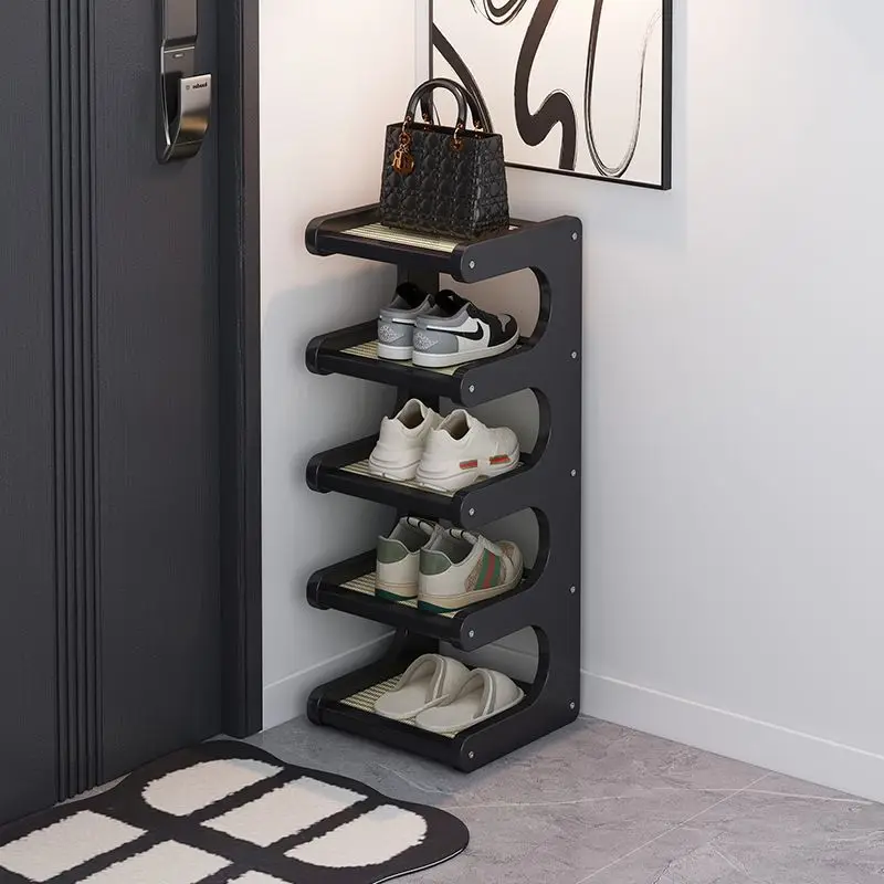 

Полка для обуви в стиле интернет-селебрити: компактная, узкая, многоярусная, простая, для общежития, прихожей, для хранения обуви у входной двери.