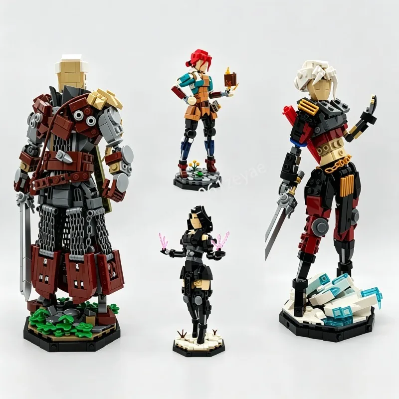 1844PCS Fantasy Character Bundle Model Custom Puzzle Diy Creative Assembly Building Blocks Toy Popular Gift Collection Display