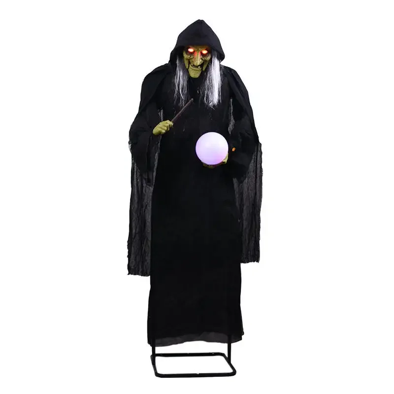 

Decoration Life Size Animatronic Halloween Props Carnival Animatronic Witch Props