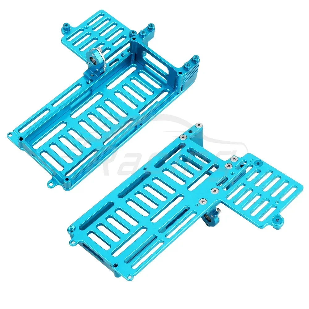 1/14 Aluminum Alloy Integrated Battery Box Base Mount for RC Car Modified Parts for MJX 14210 14209 Metal Ugrade Accessories