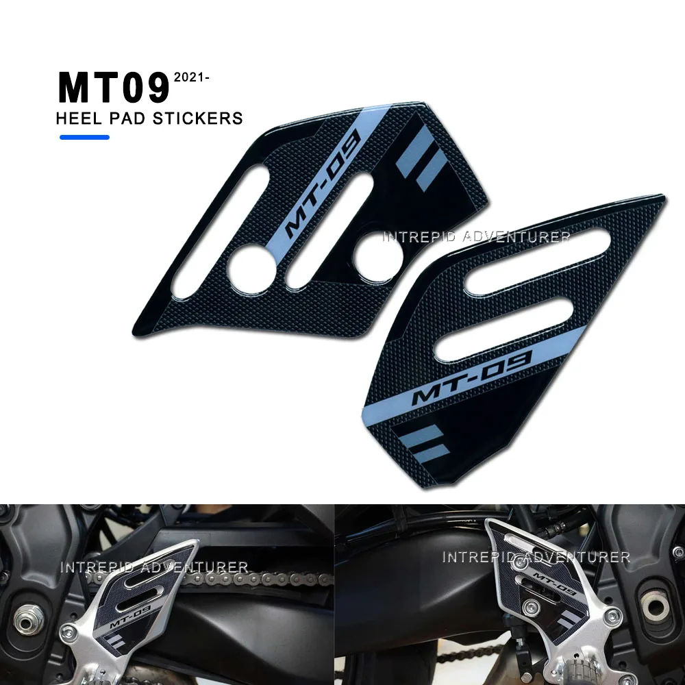 

FOR Yamaha Mt-09 Mt09 Sp 2021-2023 Motorcycle Sill sticker 3D resin scratch resistant sticker Guards Heel Pad