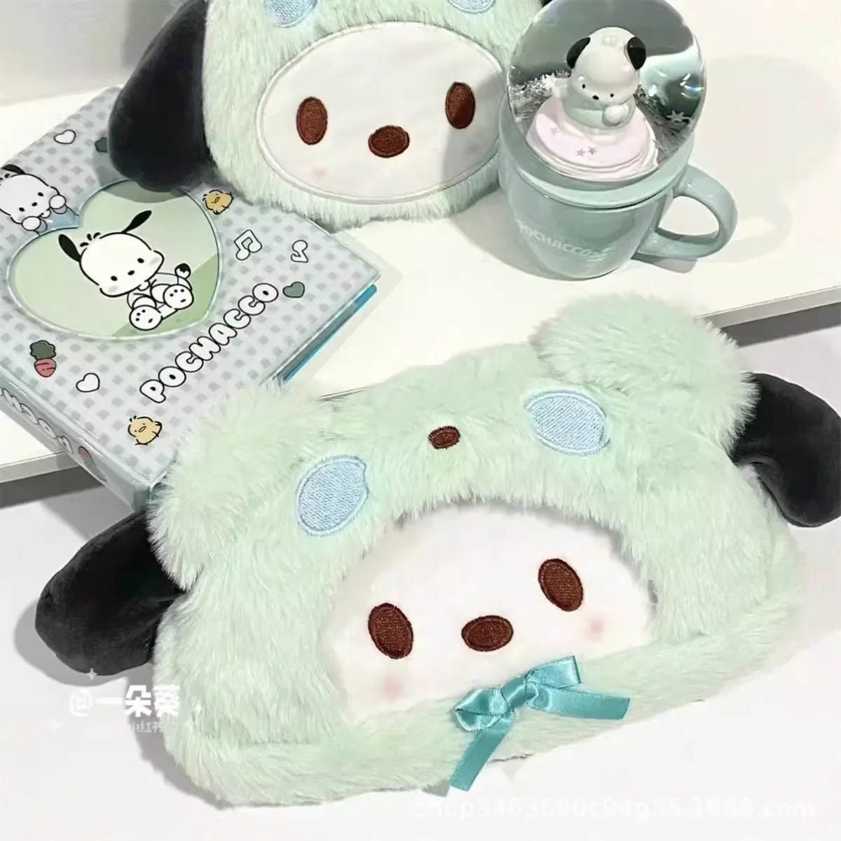 Sanrio Cinnamoroll Kuromi estuche de lápices de felpa de gran capacidad, lindo estuche de papelería coreano, cosméticos, bolsa de lápices, útiles escolares y de oficina