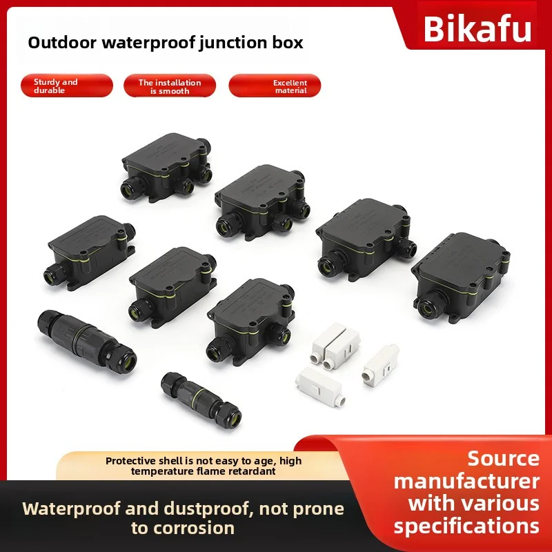 2/3/4 Way Outdoor Waterproof Junction Box IP68 Electrical Cable Electronic Wire Connectors External Electrical Junction Box 32A