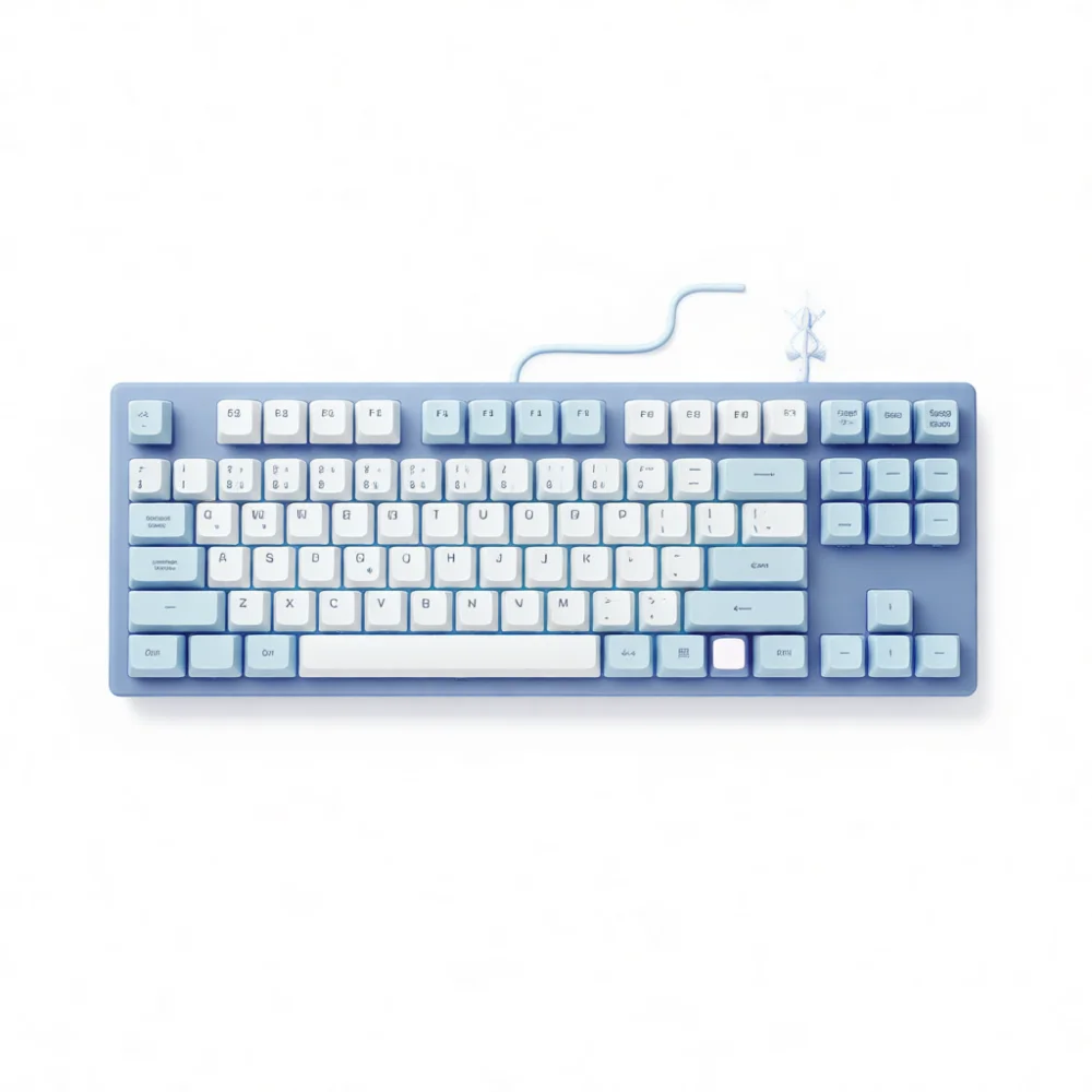 Retro Mechanical Keyboard Punk - Keyboard Gaming Blue Switch ulasan dan harga