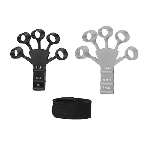 New Five-finger Hollow Silicone Pull Device Finger Exercise Trainer Silicone Grip Wrist Training Equipment 5Fingers Wrist Puller