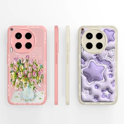 Phone Case For Tecno Camon 30 Pro 30Premier Cute Healing Pattern Soft Liquid Silicone Protection Back Cover Anti Slip Funda Capa