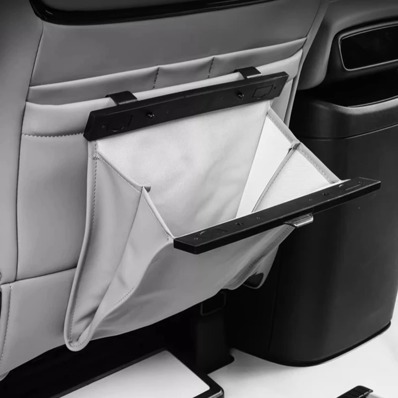 

For Xpeng G6 G9 X9 P7+ Leather Car Trash Can Seat Back Magnetic Garbage Rubbish Trash Storage Bag Container Interior Accessories
