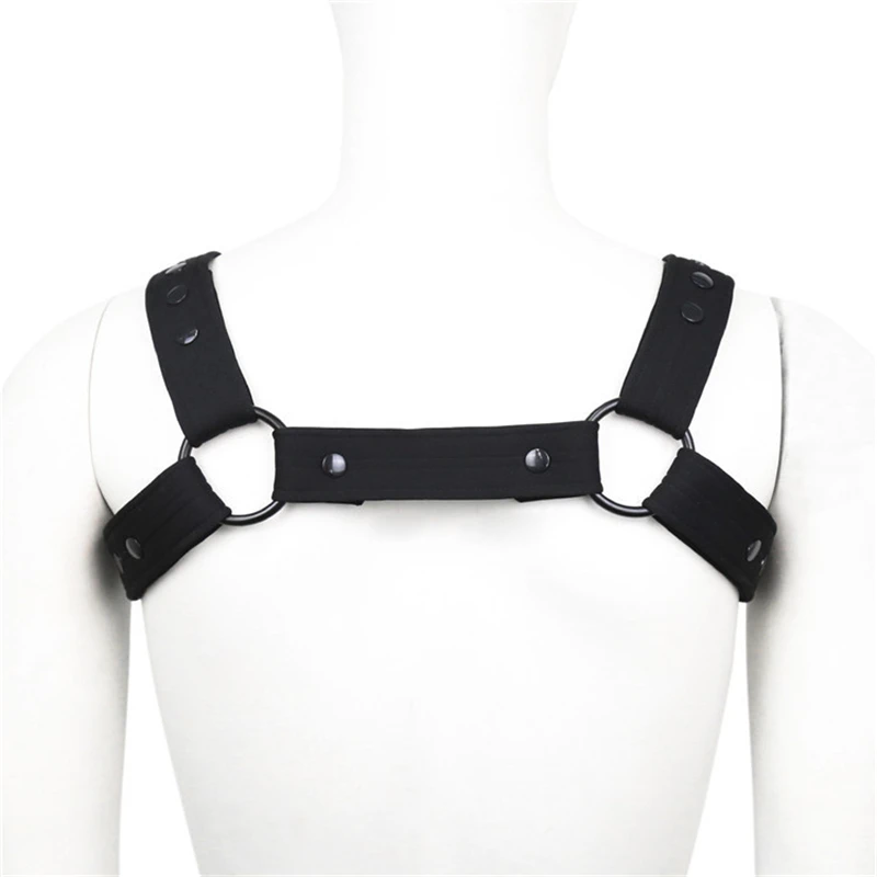 Harness Gay Elastic Band Fetish Men Harness Chest Harness Strap Body Cage Gay Harness Belt Erotic Clothing for BDSM Bondage Sex